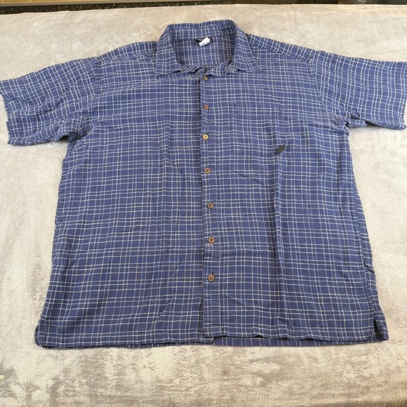 Patagonia Other - Patagonia Organic Cotton Plaid Button Up Short Sleeve Shirt XXL
